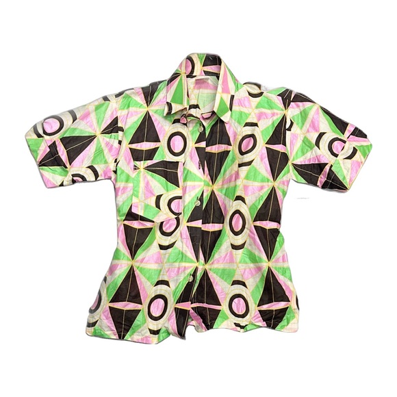 TRIBAL PRINT BLOUSE - Picture 2 of 5